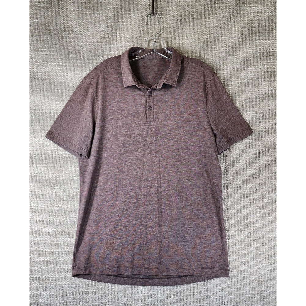 Lululemon Polo Shirt Mens *M Dusty Purple Short Sleeve Golf Preppy Athleisure